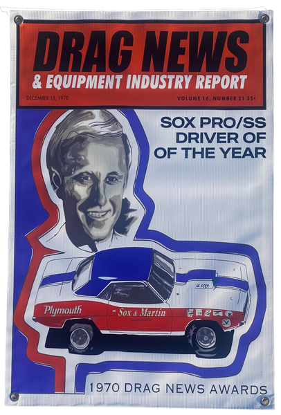 SOX & MARTIN 1970 Drag News Cover Shop Banner