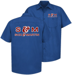 SOX & MARTIN Racing Team Decal Logo Royal Blue Shop Shirt