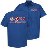 SOX & MARTIN Racing Team Decal Logo Royal Blue Shop Shirt