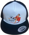 SPEED SPECIALTIES Custom Cams White/Black Flat Brim Trucker Hat