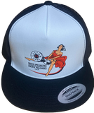 SPEED SPECIALTIES Custom Cams White/Black Flat Brim Trucker Hat