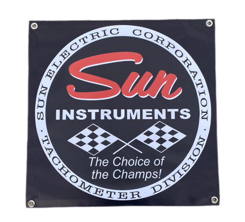 SUN INSTRUMENTS TACH Tachometer Shop Garage Banner – Merchants of Speed