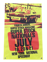 1968 '68 SUPER STOCK NATIONALS New York National Speedway Shop Banner