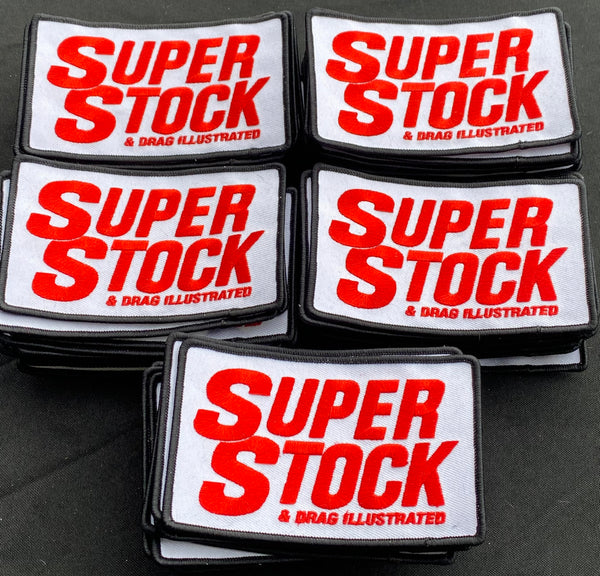 SUPER STOCK & Drag Illustrated Embroidered Patch