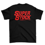SUPER STOCK & Drag Illustrated Black & Red Tall Tee