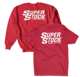 SUPER STOCK & Drag Illustrated Red Holiday Tee/Crew Sweatshirt Bundle Combo