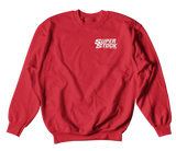 SUPER STOCK & Drag Illustrated Red Holiday Tee/Crew Sweatshirt Bundle Combo