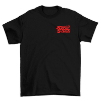 SUPER STOCK & Drag Illustrated Black & Red Tall Tee