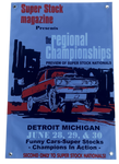 1968 SUPER STOCK Nationals Regional Championships Detroit Michigan Banner