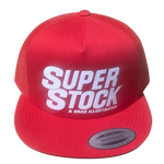 SUPER STOCK Magazine & Drag Illustrated Red Trucker Hat