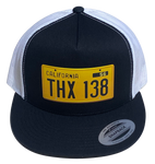 THX138 JOHN MILNER '32 Coupe Lic Plate Black White Trucker Hat