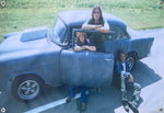 TWO LANE BLACKTOP Movie Scene Banner 1955 Chevy