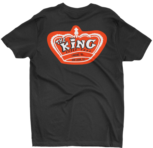 THE KING SPEED SHOP Illinois Black Tee T-Shirt