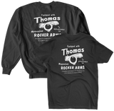 THOMAS ROCKER ARMS Black Holiday Tee/Crew Sweatshirt Bundle Combo