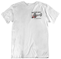 THRIFTY AUTO SUPPLY Spokane WA Dragster Logo White T-Shirt
