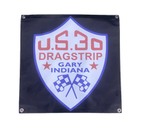 U.S. 30 DRAGSTRIP Gary Indiana Garage Banner