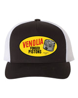 VENOLIA FORGED PISTONS Black/White Curved Brim Trucker Hat