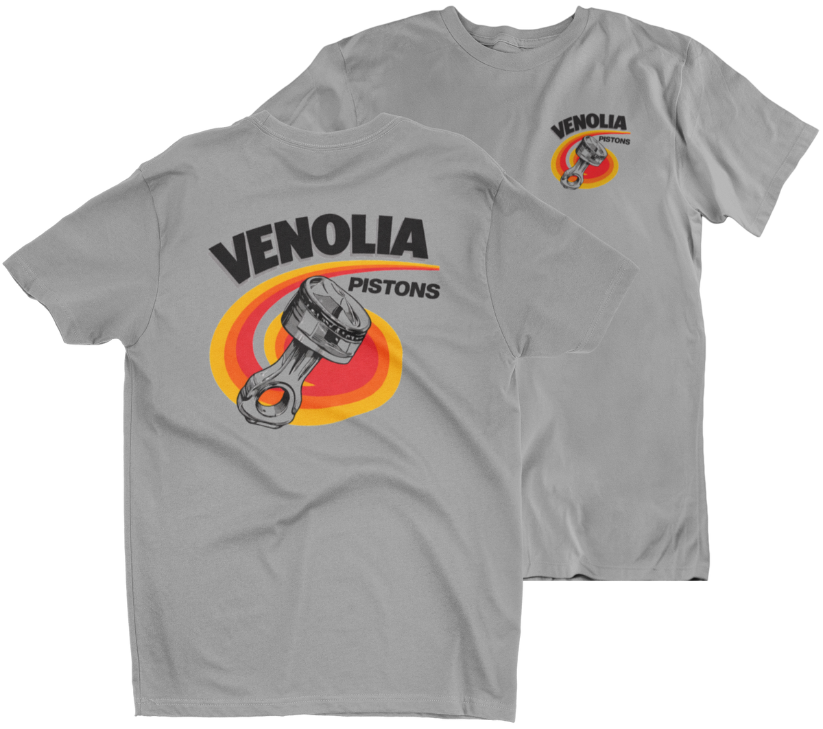 VENOLIA Pistons Gray Tee T-Shirt – Merchants of Speed