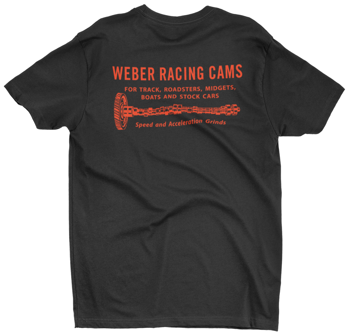 WEBER Racing Cams Black Tee T-Shirt – Merchants of Speed
