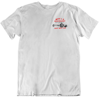 WEST LA Racing Equipment Speed Shop White Tee