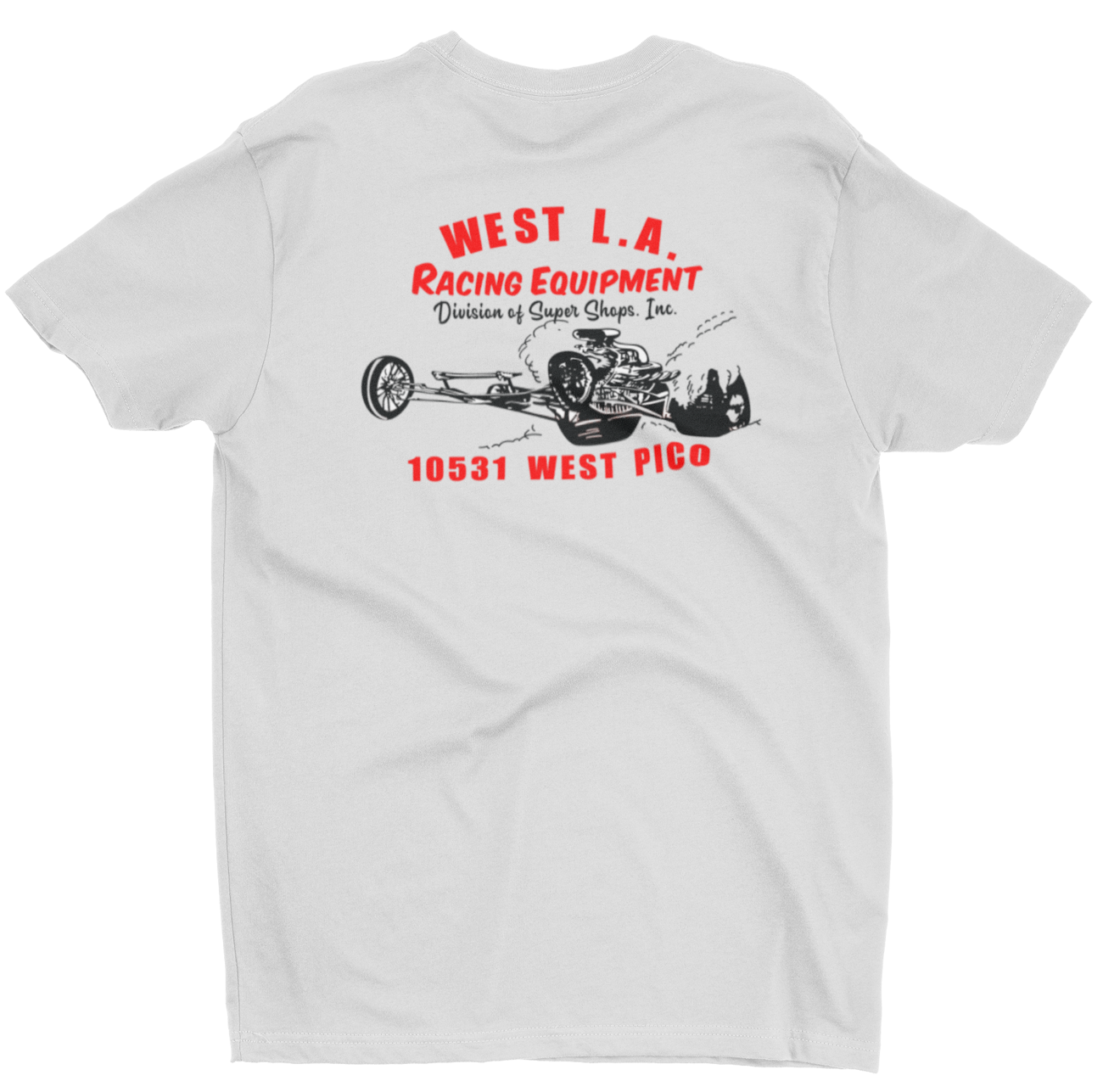 WEST LA Racing Equipment Speed Shop White Tee – Merchants of