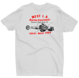 WEST LA Racing Equipment Speed Shop White Tee