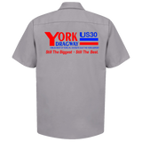 YORK US30 Dragway Original Logo Shop Shirt Gray