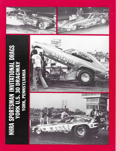 1977 NHRA Sportsman Invitational Drags Program York US30 Bruce Larson FC