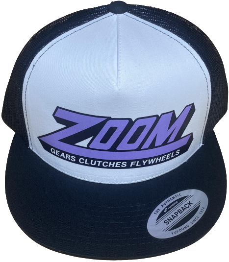 ZOOM CLUTCHES & FLYWHEELS White/Black Trucker Hat