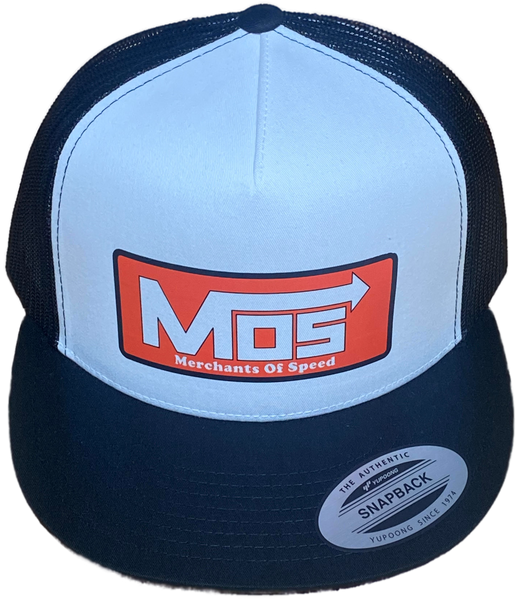 MERCHANTS OF SPEED MOS White/Black Trucker Hat