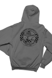 GRATIOT Auto Supply Detroit Horsepower Dark Gray Hoodie Sweatshirt Pullover