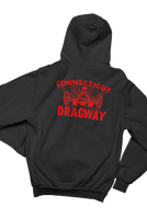 CT DRAGWAY Connecticut 1960's Dragster Logo Hoodie Sweatshirt