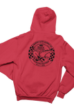 GRATIOT Auto Supply Detroit Horsepower Red Hoodie Sweatshirt Pullover