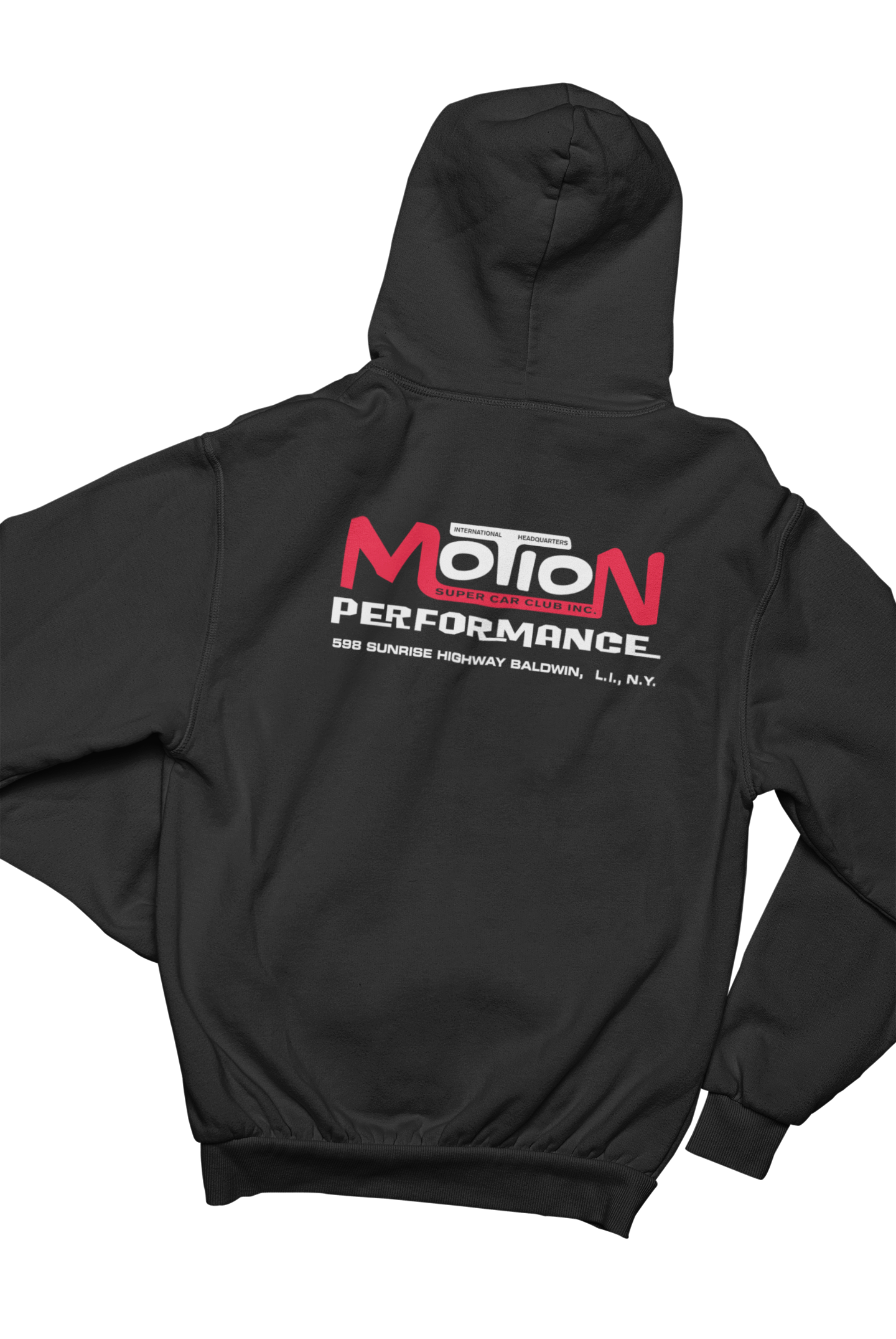 MOTION PERFORMANCE Baldwin New York Black Hoodie Sweatshirt