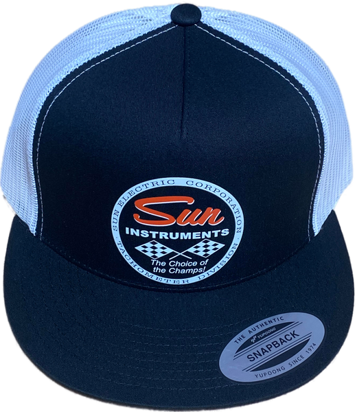 SUN INSTRUMENTS TACHOMETER Trucker Hat Black/White