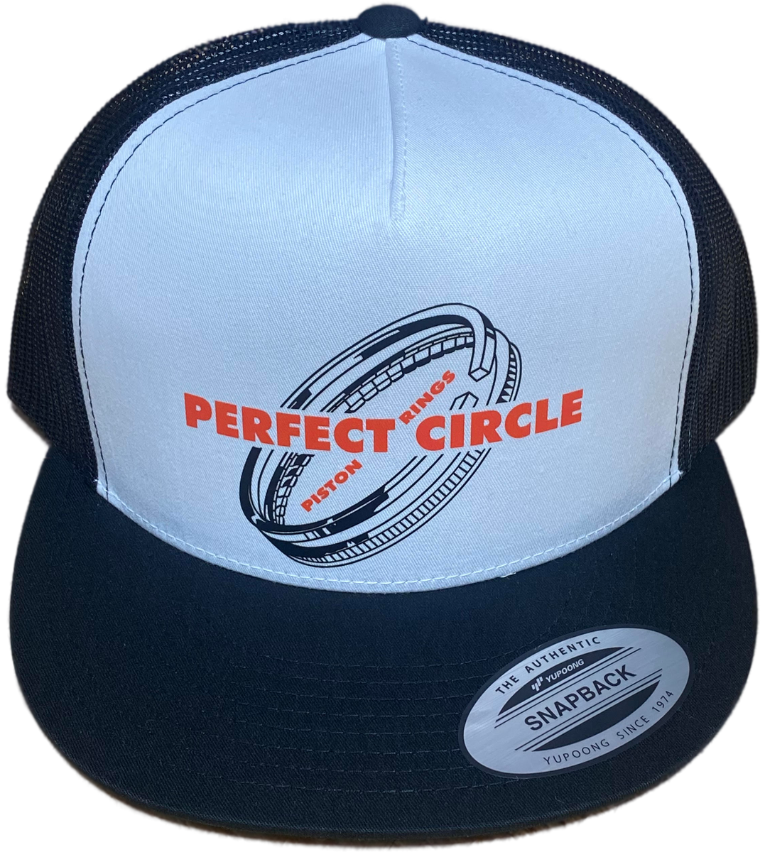 PERFECT CIRCLE Piston Rings White Black Trucker Hat Merchants Of Speed Perfect circle piston rings white black trucker hat merchants of speed
