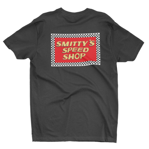 SMITTY'S SPEED SHOP Tall Black Tee Hollywood Knights