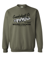 CRANKSHAFT CO. Welded Strokers Military Crew Sweatshirt Pullover