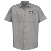 CRANKSHAFT CO. Welded Strokers Gray Button Down Shop Shirt