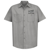 CRANKSHAFT CO. Welded Strokers Gray Button Down Shop Shirt