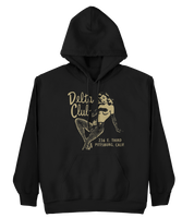 DELTA CLUB Burlesque 1940's Matchbook Art Black Hoodie