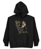 DELTA CLUB Burlesque 1940's Matchbook Art Black Hoodie