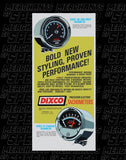 DIXCO Precision Electric Tachometer Tach Wall Banner