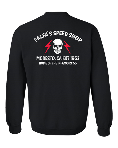 FALFA'S SPEED SHOP Crew Sweatshirt Pullover