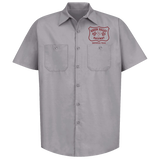 GREEN VALLEY RACEWAY 1963 Championship Gray Button Down Shop Shirt