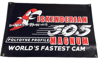 ISKY CAMS 505 MAGNUM Iskenderian Garage Banner