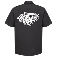 HOLLYWOOD KNIGHTS Black Button Down Shop Shirt