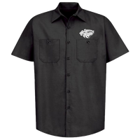 HOLLYWOOD KNIGHTS Black Button Down Shop Shirt