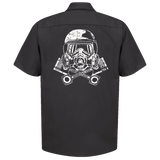 MERCHANTS OF SPEED Nitro Mask Logo Shop Shirt