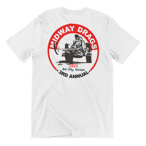 MIDWAY DRAGS 2023 Event Shirt White